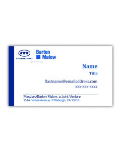 Mascaro | Barton Malow JV - Business Cards (250 per box)