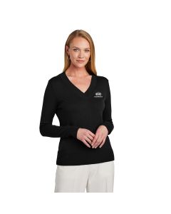 Brooks Brothers Women's Cotton Stretch V-Neck Sweater