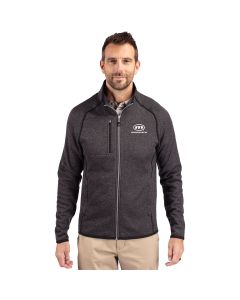 Cutter & Buck Men's Mainsail Sweater-Knit Full Zip Jacket