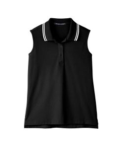Devon & Jones - Ladies Performance Tipped Sleeveless Polo