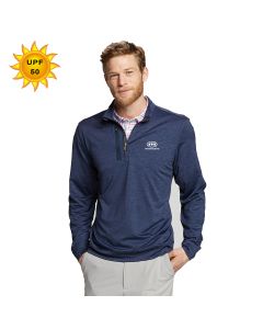 Cutter & Buck Mens Stealth Heathered Quarter-Zip Pullover