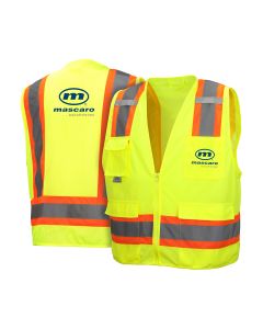 Pyramex - Class 2 Solid Front with Mesh Back Safety Vest
